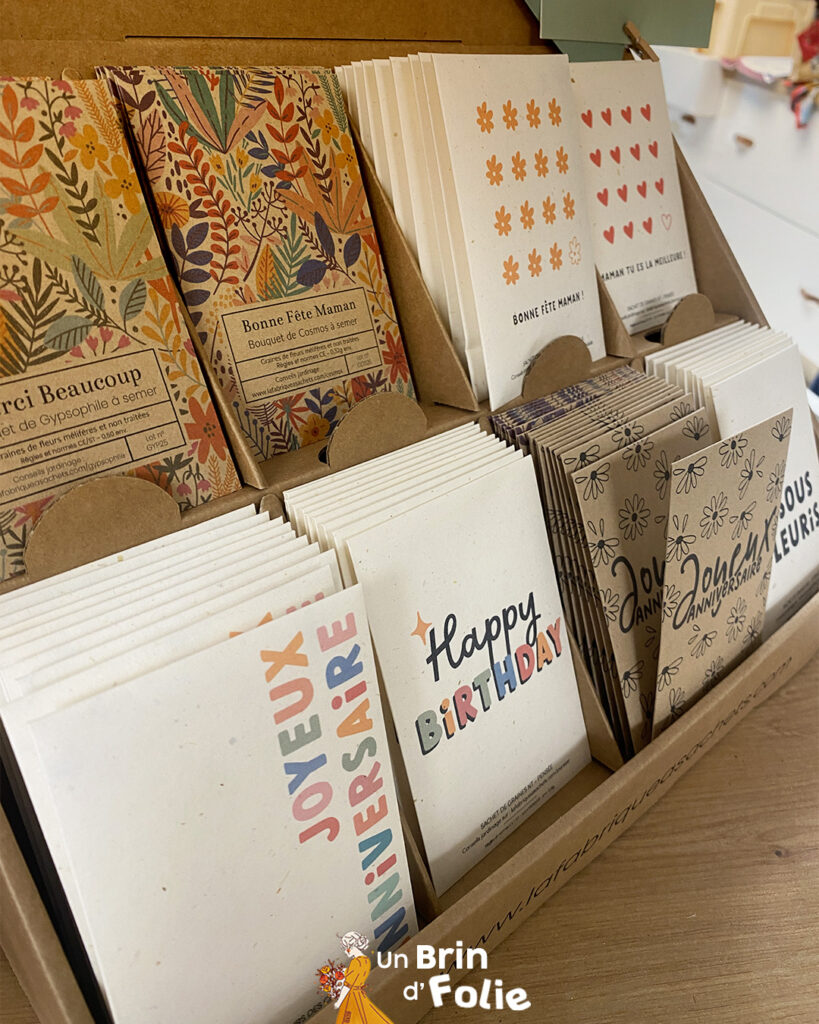 idées cadeaux carte graines à planter